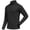 Black, variant on Mens Mesh Long Sleeve Athletic Top Pullover Activewear Quarter Zip Stand Collar Running Shirt Wine 3XL