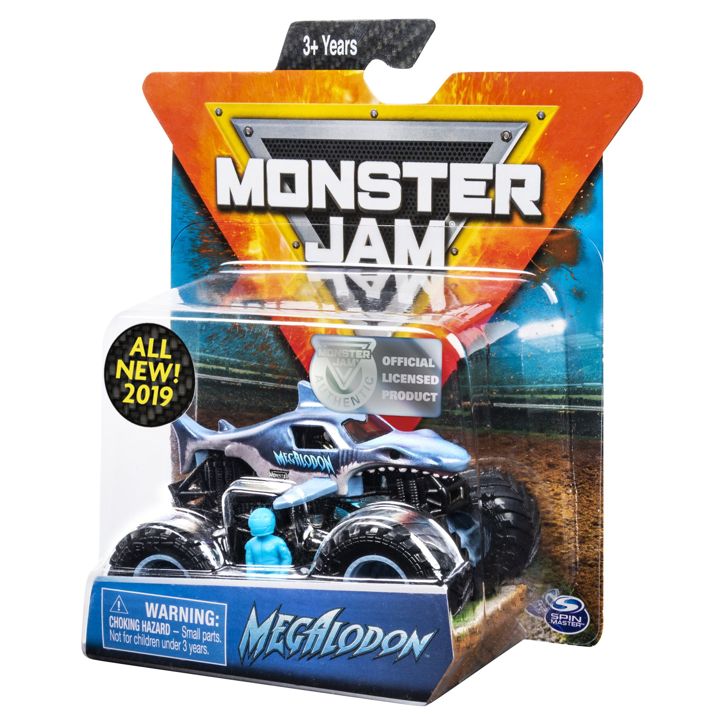 Monster Jam MEGALODON ミニカー Monster Jam, Official Megalodon Monster Truck, Die-Cast Vehicle
