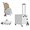 Gray, variant on Collapsible Teacher Cart on Wheels:65L Storage Organizer for School&Office Supplies Foldable Utility Cart for Rolling Cart with Wheels,Storage Organizer for Home,Easter Gifts & Shopping