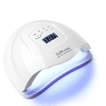 thumbnail image 1 of Lámpara de gel UV para curar uñas, 80 W, 110 W, 36 LED de secado rápido, color blanco, 1 of 4