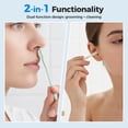 thumbnail image 3 of 2 in 1 Nasal Hair Cutter, 2026 Stainless Steel Nose Hair Removal Trimmer, Portable Manual Nostril Cleaner, Safe Precision Grooming Tool for Men Women, 3 of 9