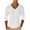 White, variant on V Neck T Shirts Men Long Sleeve Blouse Solid Tee Comfortable Lightweight Tops