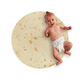thumbnail image 1 of Cobija Manta Frazada Juana Gallo Redonda Para Bebé Diseño de Tortilla Burrito Ultra Suave, 1 of 5