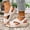 Beige, variant on Luvrsol Sandals for Women Casual Summer Style Solid Color Fish Mouth Thick Bottom Wedge Sandal, 6.5-13.5