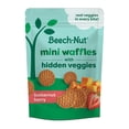 thumbnail image 3 of (2 pack) Beech-Nut Mini Waffles with Hidden Veggies Toddler Snack, Butternut Berry, 3.2 oz Bag, 3 of 7