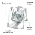thumbnail image 4 of Ingenuity 2-in-1 Portable Baby Swing & Infant Seat with Vibrations and Music, Unisex, Swell, 4 of 15