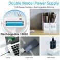 thumbnail image 4 of Dosaele Portable USB Rechargeable Mini Cooling Fan Clip On Desk Baby Stroller Cool, 4 of 5