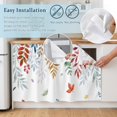 thumbnail image 4 of Colorful Leaves Fall Sink Skirt for Bathroom, Self-Adhesive Under Sink Curtain, Autumn Botanical Thanksgiving Hide Pipes & Storage Fabric Cabinet Skirt Cover for Kitchen Laundry 32"x55", 4 of 8