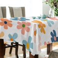 thumbnail image 5 of Yayeee Tablecloths 60" x 60" Rectangle Wrinkle Resistant Party Table Cover, Colorful Flowers, 5 of 8