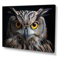 thumbnail image 2 of Designart "Portrait of Black and White Owl" Animals Wall Art Living Room, 2 of 5