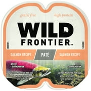 (4 pack) (4 Pack) NUTRO WILD FRONTIER PERFECT PORTIONS Pate Wet Cat Food, Real Salmon, 2.65 Oz Tray
