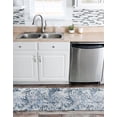 thumbnail image 3 of Unique Loom Kamala Washable Collection Area Rug - Free Spirit (2' x 6' 1" Runner Gray Navy Green/Ivory), 3 of 9