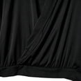 thumbnail image 4 of gbyLJF Men's Wrap V-neck Satin Shirts Business Casual Long Sleeve Blouses Wedding Party Dressy Tops, 4 of 9
