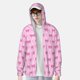 thumbnail image 2 of Balery Pink bows Sudadera ligera de manga larga con capucha y protección solar UPF 50+ para hombre y mujer, ideal para pesca y running-Small, 2 of 7