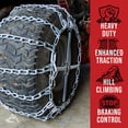 thumbnail image 5 of The ROP Shop 2 Link Tire Chain Pair for Kubota 16x6.5x8, 16x6.5x6 Front 22x11x8 Rear Tires, 5 of 9