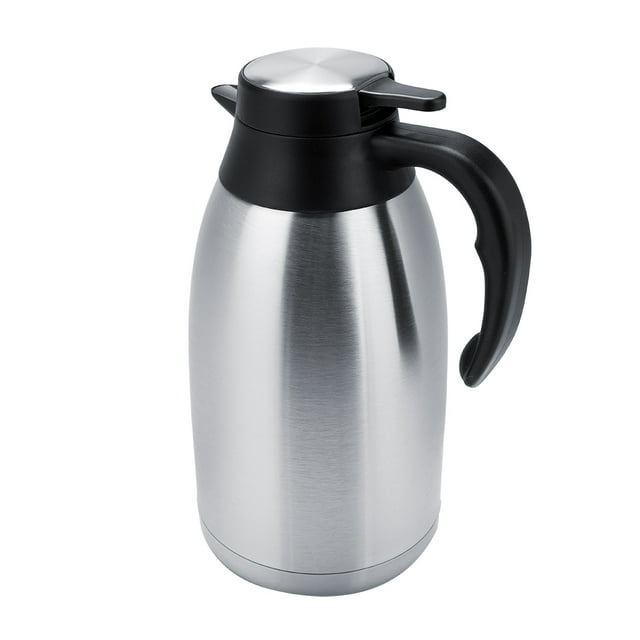 Pichet d'Eau Durable Isolé sous Vide en Acier Inoxydable Contenant Isotherme Café Thé (2 L)