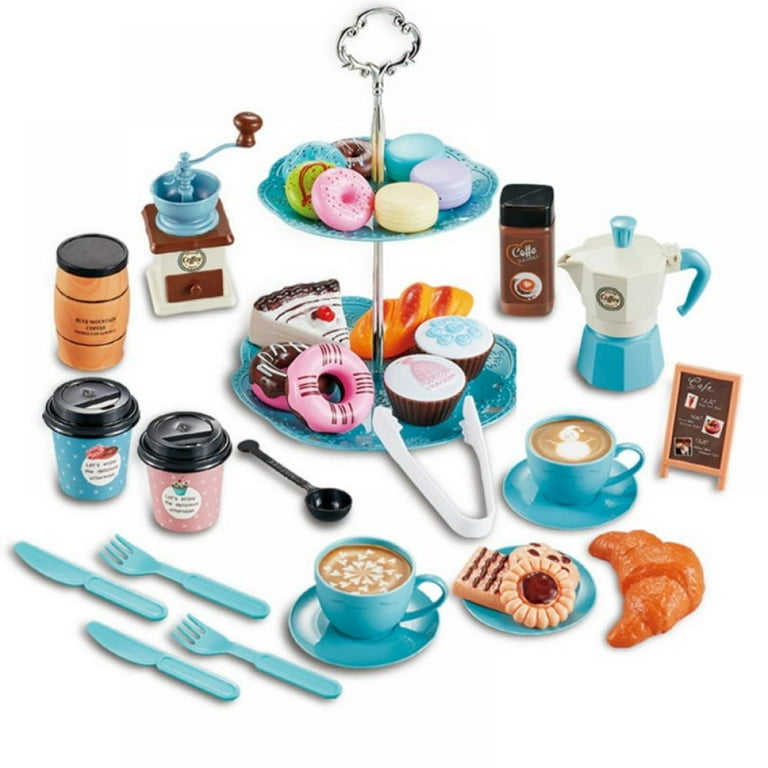 Flooyes Mermaid Tea Party Set for Kids, Pretend Play Tea Set, 48 PCS Toy  Tea Set Includes Teapot, Cups, Saucers, and Accessories - Perfect Christmas  Gifts for Kids Girls Parties Role-Playing Games 