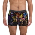 thumbnail image 1 of Pofeuu Five Nights At Freddy'S Pattern Men's Boxer Briefs with Elastic Waistband and 3D Space Capsule Design, Soft and Breathable Underwear for Comfort and Style-Small, 1 of 5