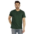 thumbnail image 1 of Inkmeso T-Shirt Uni Henley pour Hommes en Coton à Manches Courtes avec Poche, 1 of 7
