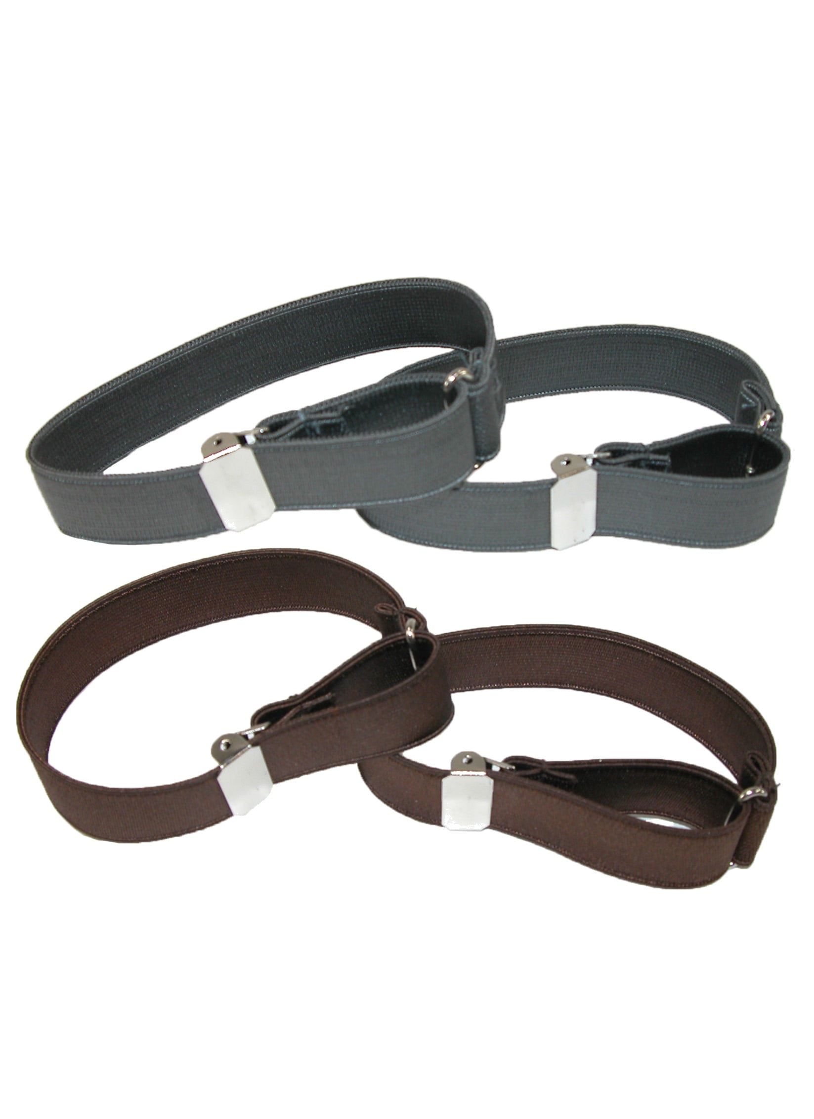 Satin Elastic Solid Color Adjustable Armband Sleeve Garter, Black 