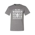 thumbnail image 2 of Wild Bobby Be The Warrior God Called You To Be Inspirational/Christian Men Graphic Tee, Heather Grey, 5X-Large, 2 of 5