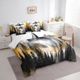 thumbnail image 3 of Manfei Tree Print 7 Pieces Bedding Comforter Set for Teens Boys Girls,Botanical Theme Full Bedding Set Lightweight,Jungle Plants Fitted Sheet Flat Sheet,Luxury Bedroom Decor,Reversible, 3 of 8