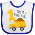 thumbnail image 3 of Inktastic Dump Truck 1st Birthday Boys or Girls Baby Bib, 3 of 4
