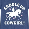 thumbnail image 3 of Instant Message - Saddle Up Cowgirl - Toddler And Youth Girls Short Sleeve Graphic T-Shirt, 3 of 6