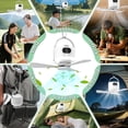thumbnail image 6 of 11" Camping Fan 10400mAh  Operated, USB Rechargeable Tent Fan with Remote Control,Power ,LED Light,3 Speeds, Portable Ceiling Fan for Camping,, RV,Canopy,Camping Essential (White), 6 of 6