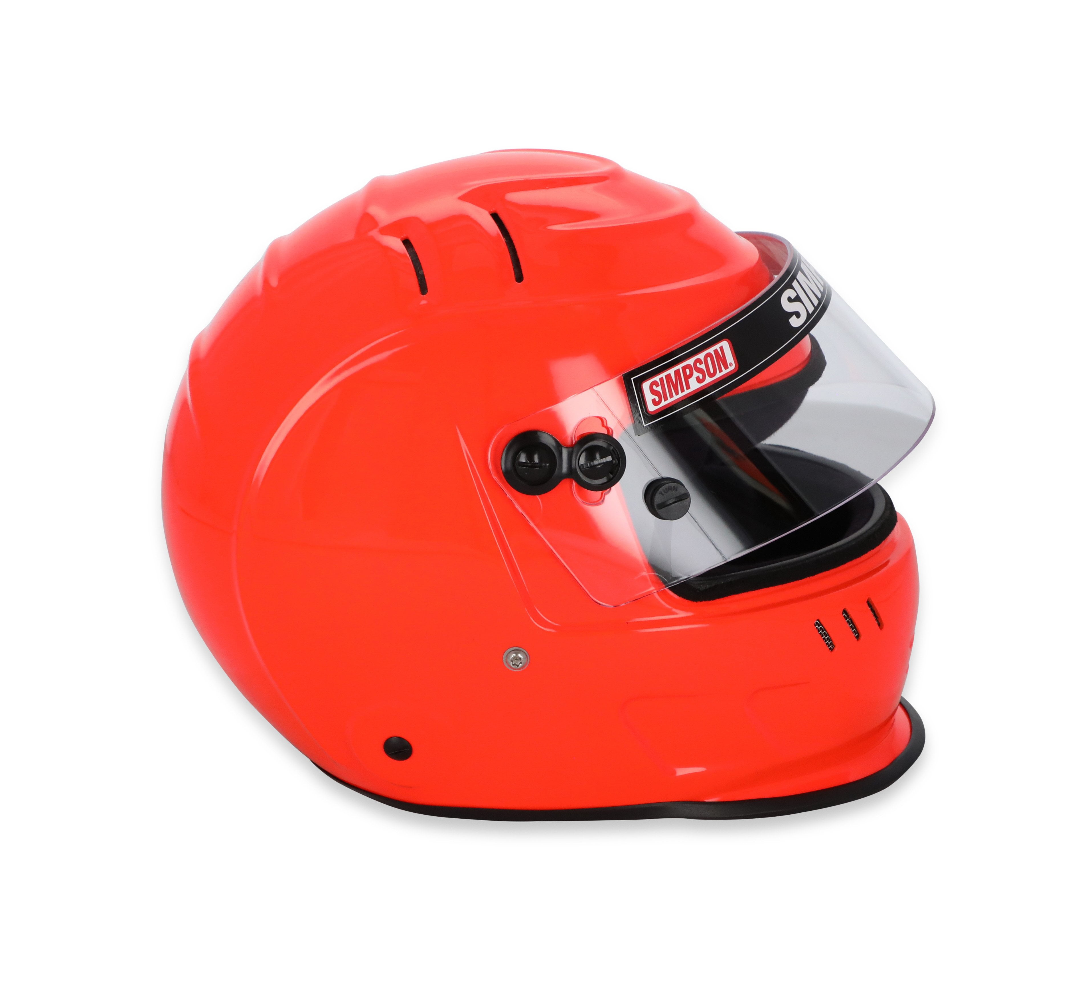 Simpson Racing 770718S SA2020 Speedway Shark Racing Helmet 7-1/8 Safety Orange
