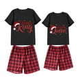 thumbnail image 1 of Conjunto de pijamas de Navidad para parejas, ropa de dormir corta para adultos, King & Queen, a juego, 1 of 3