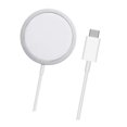 thumbnail image 3 of Cargador inalámbrico magnético de 15 W compatible con Qi, base de aleación de aluminio, mejor disipación del calor, seguro para iPhone 12 y 13, 3 of 15