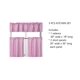 thumbnail image 2 of Juego de cortinas opacas QK3 de 3 piezas en color rosa con bolsillo para barra para tratamiento de ventanas de cocina, con paneles escalonados y cenefa a juego., 2 of 6
