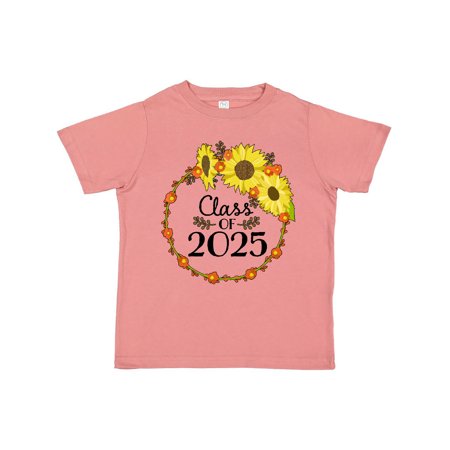 

Inktastic Class of 2025 Sunflower Wreath Gift Toddler Boy or Toddler Girl T-Shirt