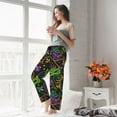 thumbnail image 5 of Salouo Mardi Gras Surface Print Women's Pajama Pants Casual Loose Sweatpants PJs Flowy Pants Drawstring Palazzo for Women Wide Leg Pants Lounge Pajama -Large, 5 of 8