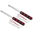 thumbnail image 1 of Unique Bargains 1.6M/5.2ft Telescopic Handheld Flagpoles,2Set Pointer Stick w Sponge Handle Red, 1 of 8