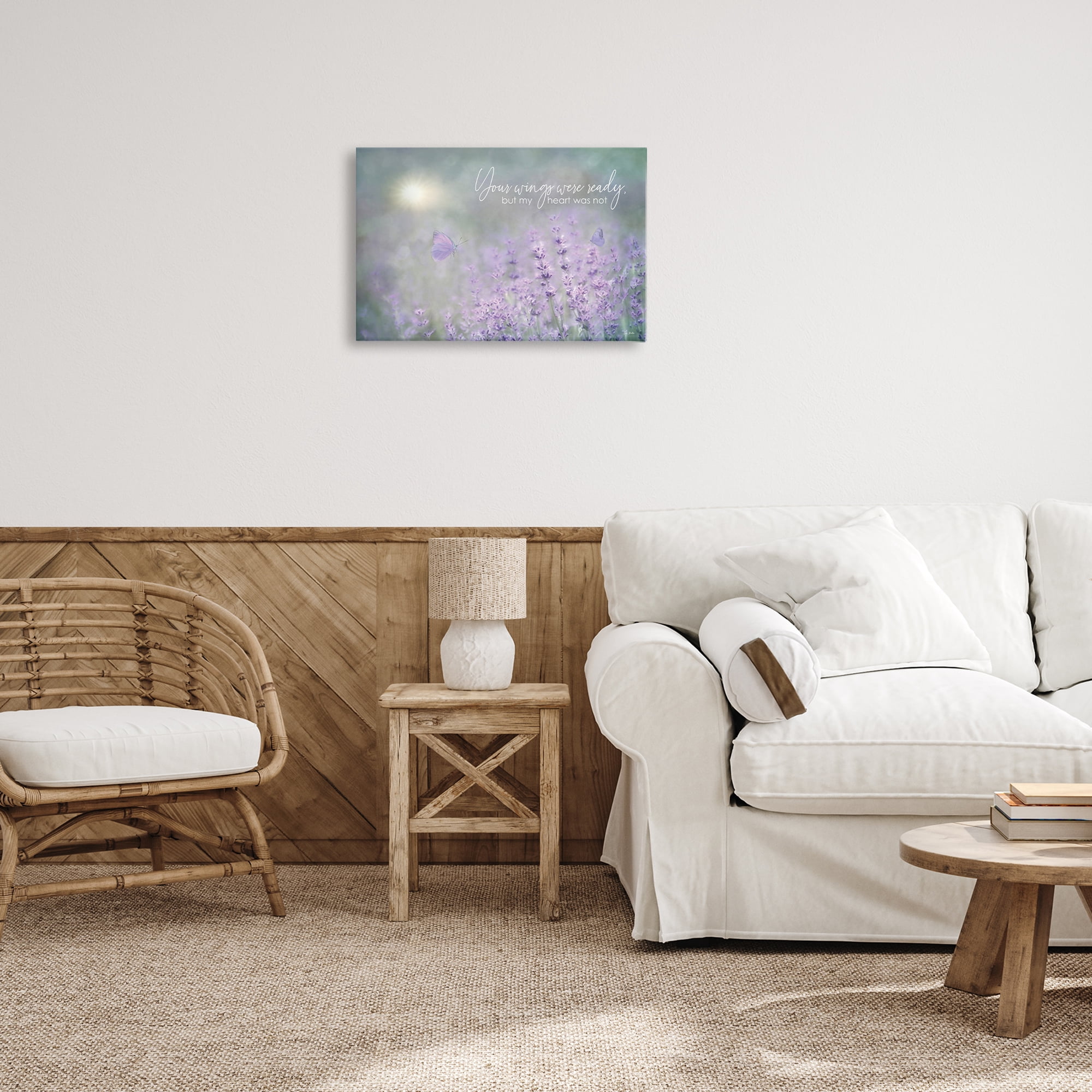 Stupell Industries Floral Grief Quote Plants & Flowers Painting Wrapped Canvas Art Print Wall Art, 24 x 16