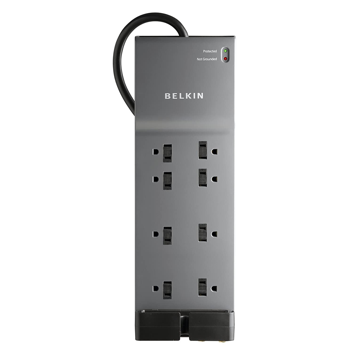 Belkin BE10823006 8Outlet Power Strip Surge Protector w/ Flat Plug