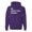Purple, variant on Hi I Don't Care | Funny Sarcastic Humor Unisex Hoodie Sweatshirt, Brown, Small