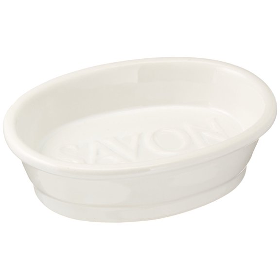 Abbott Collection White Oval Savon Dish