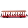 Bachmann-Jackson Sharp Open-Sided Excursion Car -- Painted, Unlettered - Red