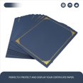 thumbnail image 5 of Portadores de Certificados, 25 Paquetes Porta Diplomas, Cubiertas Certificados con Borde LáMina Dorada para TamañO Carta 8,5 X 11 Pulgadas, 5 of 5