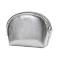 thumbnail image 3 of Cosmetic Bag Purse PU Leather Portable Small Makeup Bag for Gift Women Girls Half Moon, 3 of 8