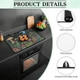 thumbnail image 7 of ZIATUBLE Stove Top Covers for Electric Stove Ceramic Glass Stove Top Protector Cover Heat Resistant Flat Induction Cooktop Mat with Rubber Backing, 29 x 21 Inch, Mushroom Leaf Butterfly Moon Star, 7 of 7