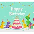 thumbnail image 3 of Colorful Dinosaur Themed Happy Birthday Banner Background Party Decors for Birthday Parties Photography Props Backdrop Decorations, 3 of 7