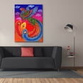 thumbnail image 3 of Epic Graffiti 'Fenghuang Chinese Phoenix Rainbow Bird' by Rebecca Wang Art, Canvas Wall Art, 40"x54", 3 of 8