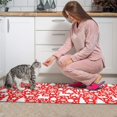 thumbnail image 3 of Red Christmas Deer and Gift Pattern Kitchen Rugs Sets Of 2,Anti Fatigue Kitchen Mat Rugs Non Slip Washable,Decorative Kitchen Floor Mats for Kitchen,Sink,Laundry,17"x30"+17"x47", 3 of 7