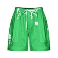thumbnail image 5 of Teissuly Women Summer Illustration Lace Up Elastic Pocket Casual Shorts, 5 of 5