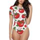 thumbnail image 1 of Fotbe Hand Drawn Tomatoes Body de Mujer con Cuello Redondo y Mangas Cortas, Sin Mangas Ajustado, Suave, Cómodo y Básico-XX-Large, 1 of 7