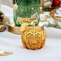 OFFIGAM Golden Metal Figurine Decorative Shui Statue Artificial Fruit Home Decor